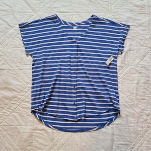Old Navy Button Up Dolman T-shirt XL
